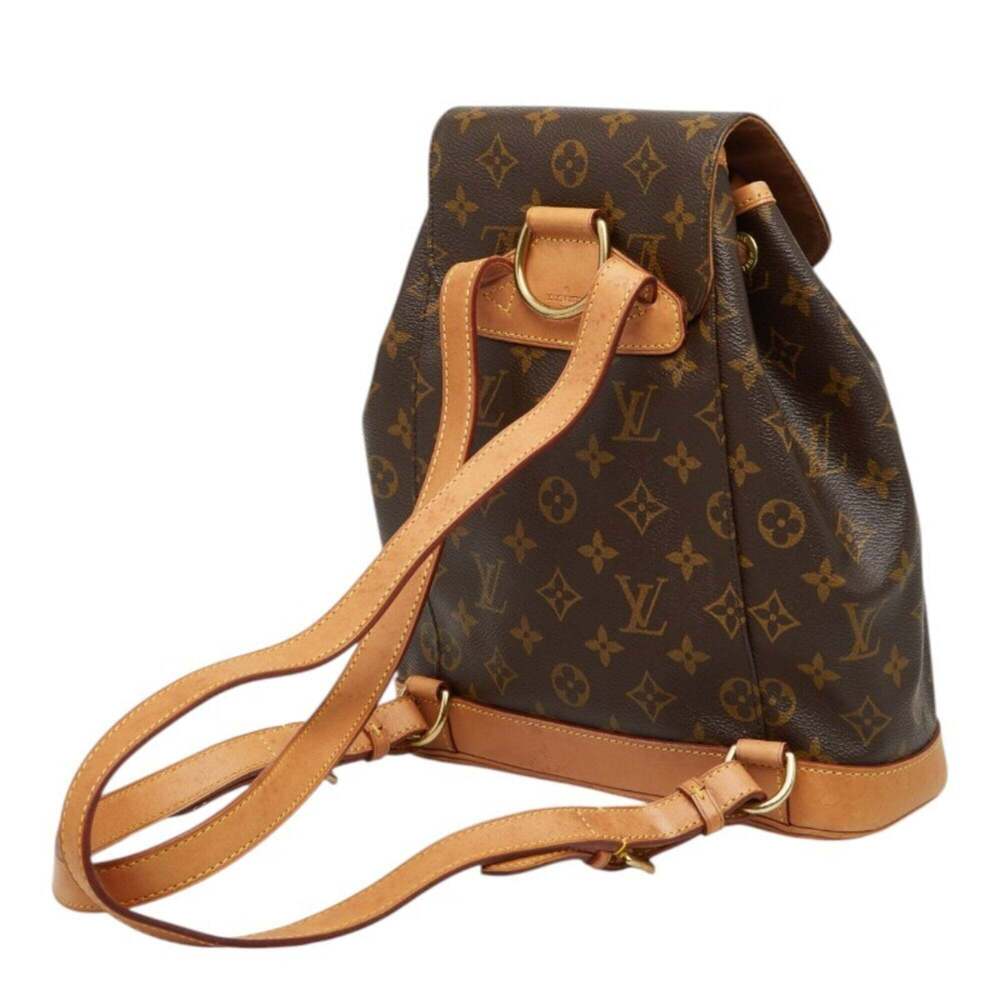 LOUIS VUITTON Brown Monogram Leather Backpack - Picture 2 of 12